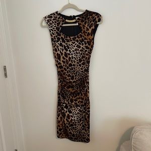 Cache leopard print dress